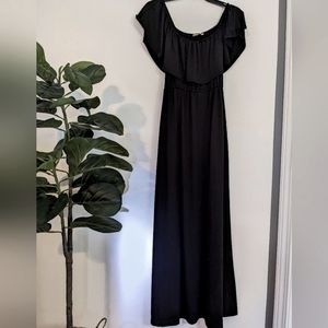 Buttery soft, off shoulder maxi dress, W/pockets!